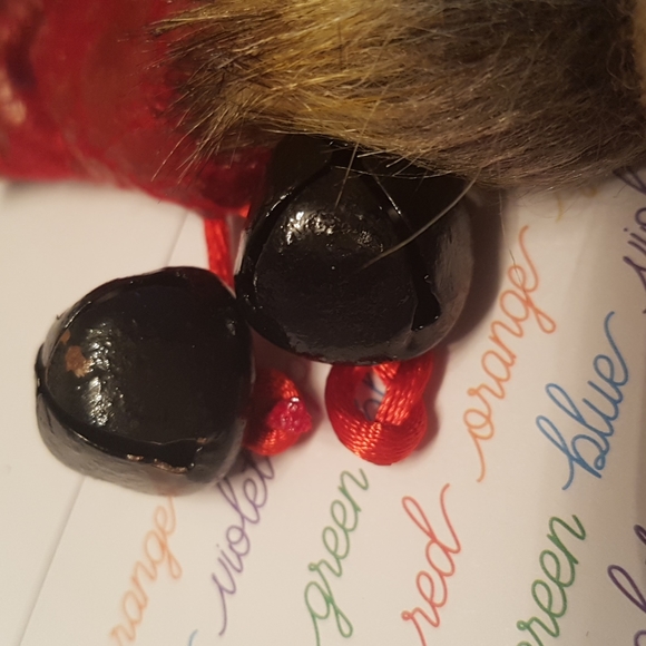 🎅🏼2/15$ NEW Santa Claus Christmas Bag Christmas Sock 6"x6" In. (Red/beige) - Picture 4 of 9